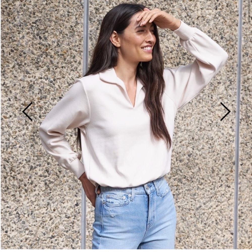 AYR Courtside Sweatshirt in Seashell
